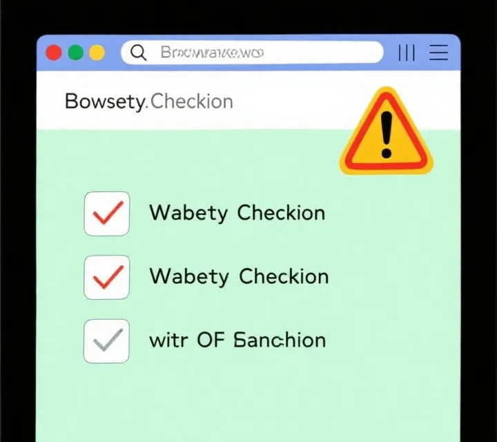 网站安全检查清单示意